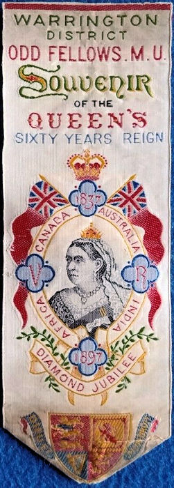 Bookmark with words and portrait image of Queen Victoria