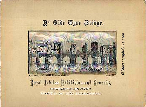 Image of the Old Tyne Bridge, with the houses and shops built on top