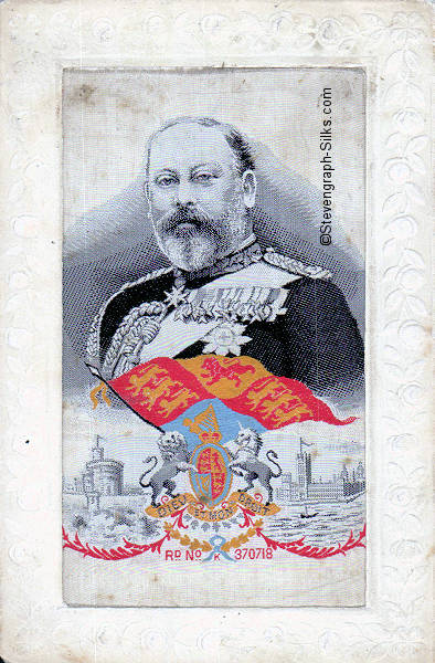 Portrait of His Majesty King Edward VII, mounted in continental card