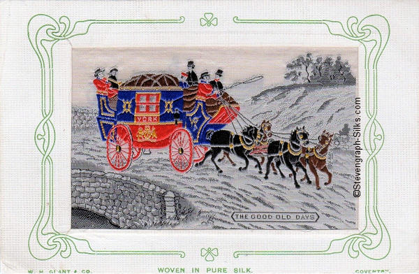 Colour image of Stage Coach pulled by four horses