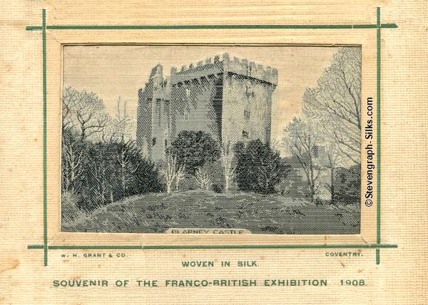 image of Blarney Castle, with Souvenir of the Franco-British Exhibition, 1908 sub-title