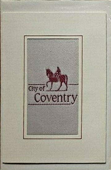 J & J Cash woven card, with title words only: City of Coventry