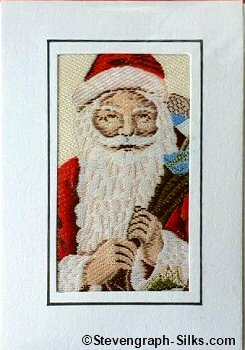 J & J Cash christmas gift tag card with woven center