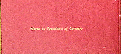 words printed at base of inside front cover