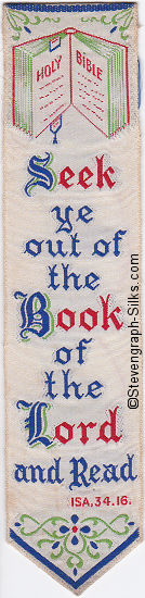 Bookmark with words
