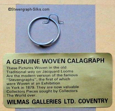 printed back label, with Wilmas name