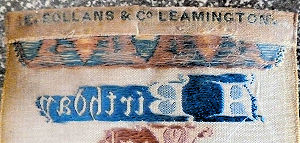 Bollans & Co. logo on the reverse top turn-over of this bookmark
