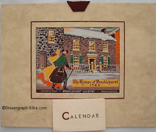 Brocklehurst-Whiston (BWA) silk image of the House of Brocklehurst as an original calendar