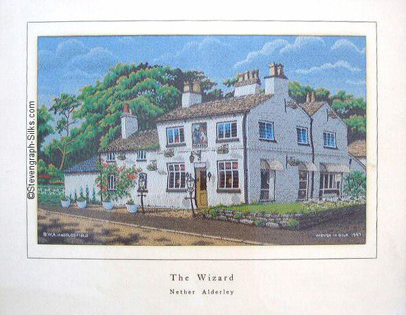 Brocklehurst-Whiston (BWA) silk picture of The Wizard Inn
