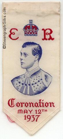 Short bookmark with portrait of Edward VIII