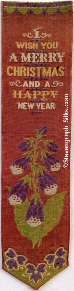 Bookmark with title words and image of flowers