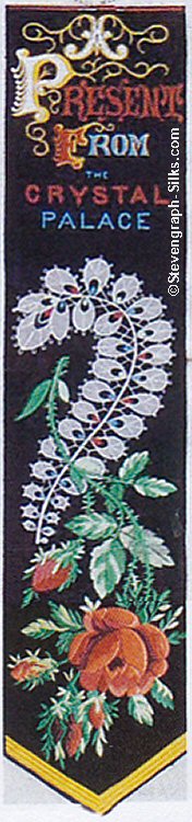 Bookmark with title words and image of a fern