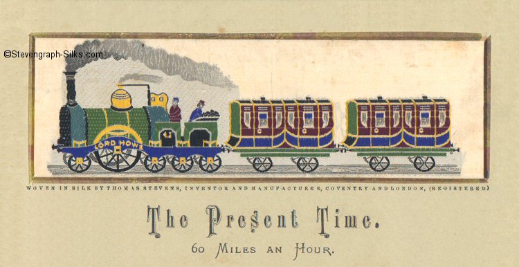 Very early steam train name Lord Howe with two carriages