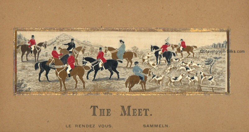 Image of normal Steven's THE MEET, but with three titles printed on card mount