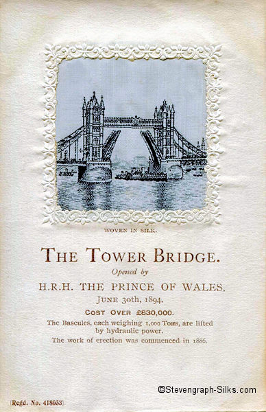 image of the Tower Bridge, with the roadway open