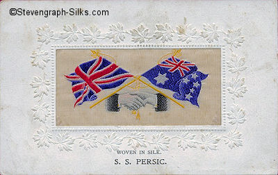Image of Great Britain and Australian flags, and man's & woman's hands