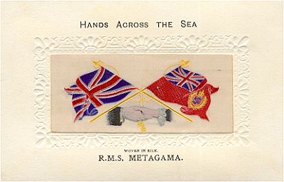 Hands Across the Sea Postcard