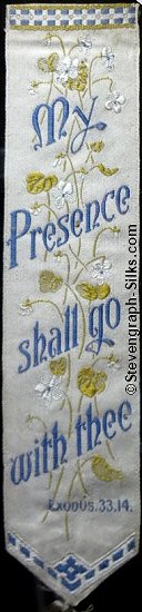 same woven bookmark with different coloured words