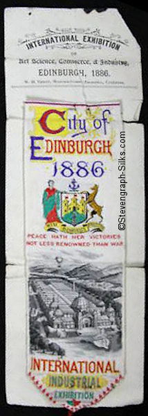 same bookmark still attached to stiff backing paper issued at the exhibition