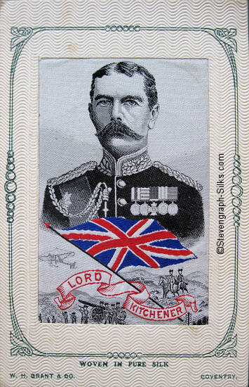 same image of Lord Kitchener, but in novelty printed card frame