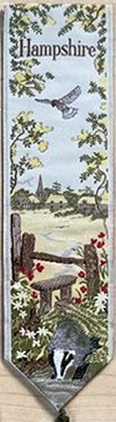 Cash's woven bookmark with woven title words