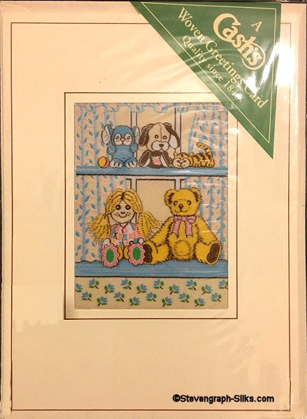 J & J Cash's greetings card with no words and image of various soft toys