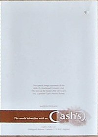 J & J Cash printed advertising leaflet to rear of this card