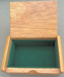 view of internal arrangements of this box