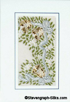 J & J Cash gift tag card with woven center