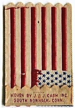 woven credit on reverse of this mini ribbon