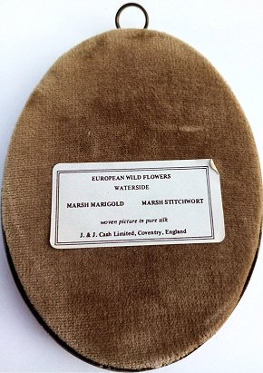 label attached to the back of this picture