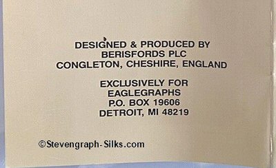 close up of words printed on back cover
