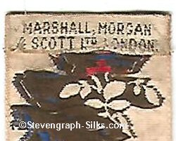 Woven signature on top reverse of this bookmark