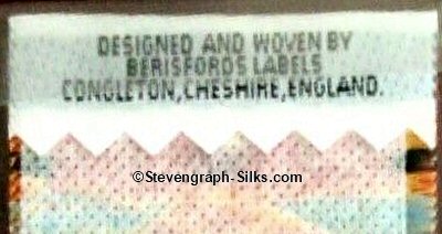 woven name at top of bookmark