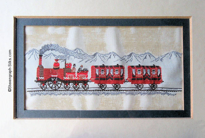 woven picture of the early Lord Howe steam engine