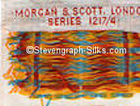 Woven signature on top reverse of this bookmark