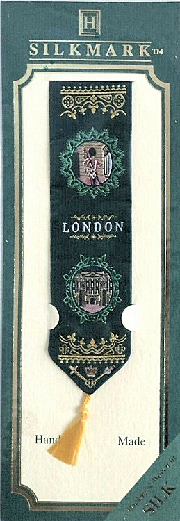 woven bookmark with LONDON word