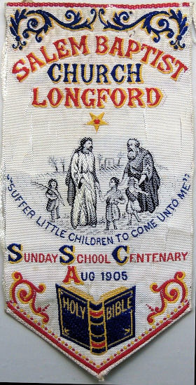 Bookmark with title words, Salem Baptist Church, Longford