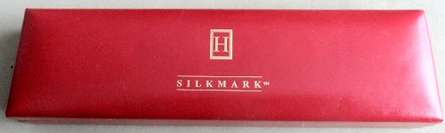 image of red box in which all these Silkmark bookmarks were sold