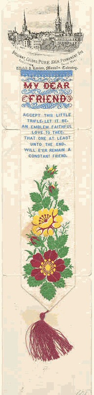 same bookmark with different coloured silk