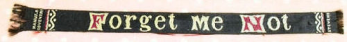 typical bookmark woven by Thomas Stevens