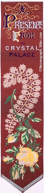 Bookmark with title words and image of a fern