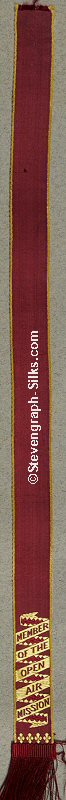 Narrow black bookmark with title words