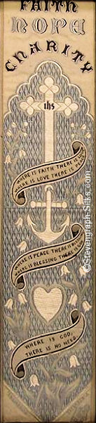 same silk bookmark with different background colour