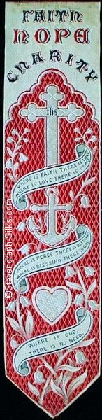 same silk bookmark with different background colour