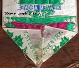 Stevens logo on the reverse pointed end of this bookmark