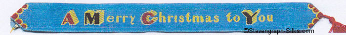 Bookmark with simple words A Merry Christmas To You