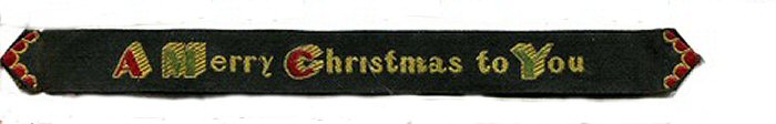 Bookmark with simple words A Merry Christmas To You