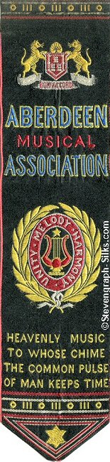 Bookmark with two motifs and title words