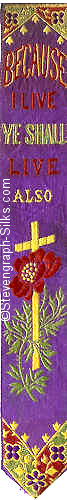 same bookmark but with mauve background colour
